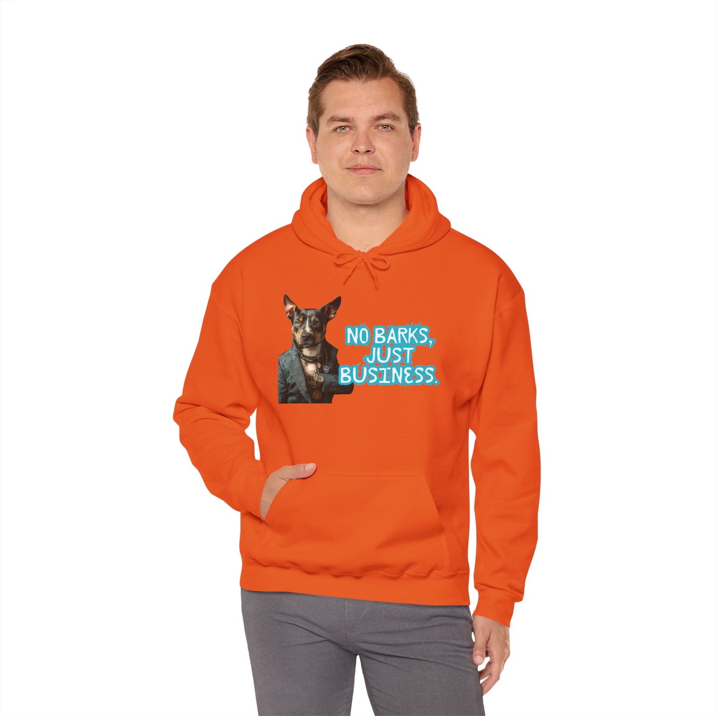 Funny Dog Business Unisex Hoodie - No Barks, Just Business