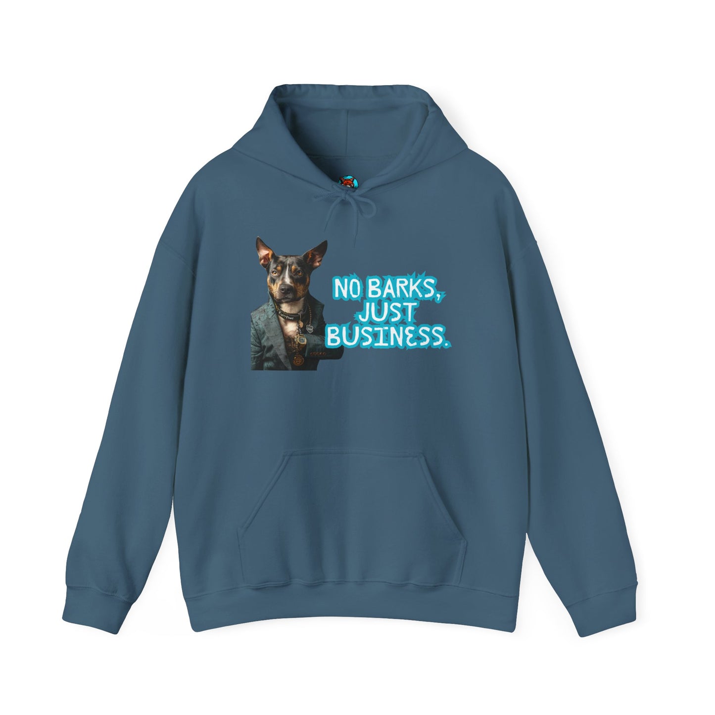 Funny Dog Business Unisex Hoodie - No Barks, Just Business
