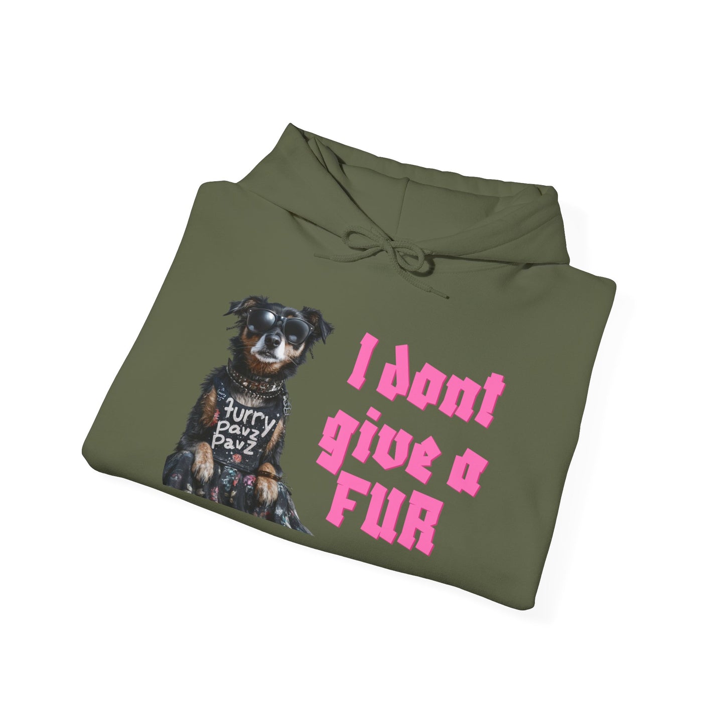 Funny Dog-Themed Unisex Hoodie - I Don’t Give a Fur
