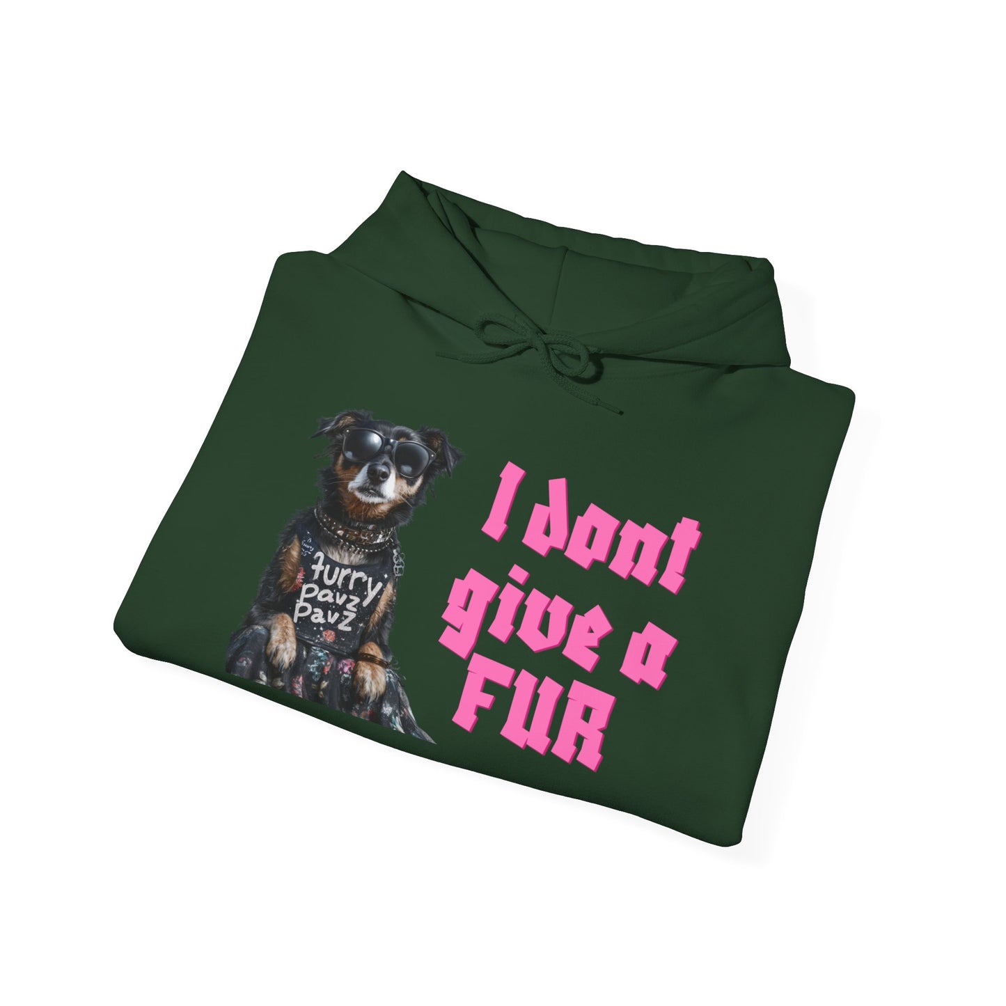 Funny Dog-Themed Unisex Hoodie - I Don’t Give a Fur