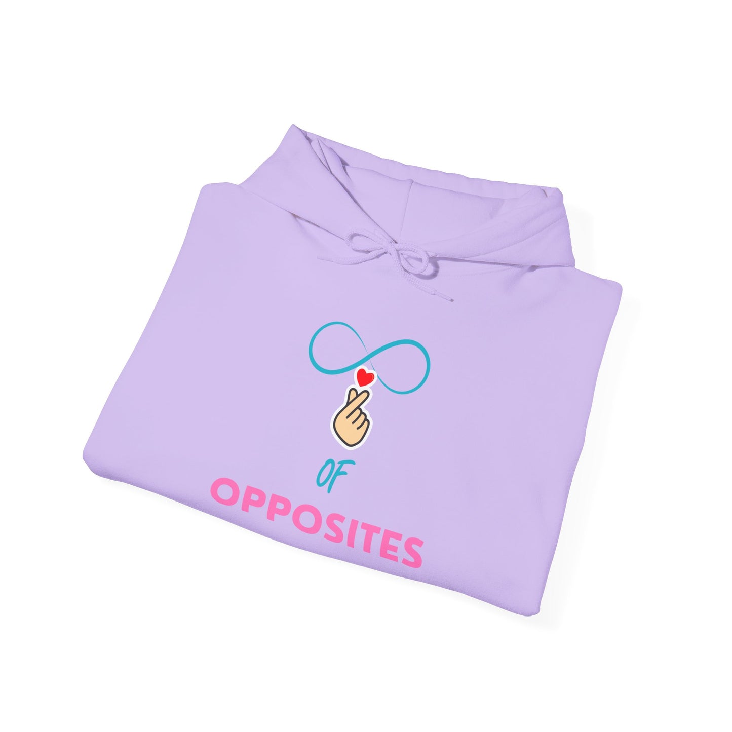 Unisex Heavy Blend™ Hooded Sweatshirt - 'OPPOSITES' Graphic Design
