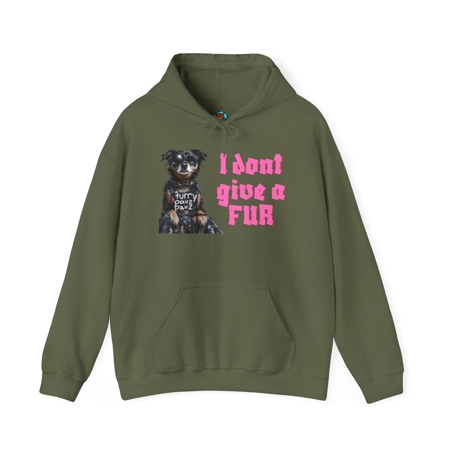 Funny Dog-Themed Unisex Hoodie - I Don’t Give a Fur