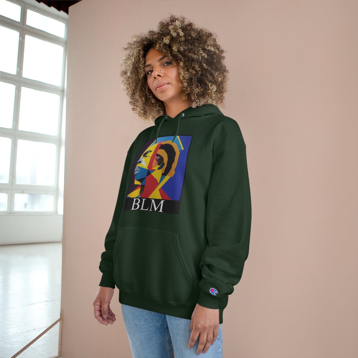Champion Hoodie - Black Lives Matter Abstract Art Hoodie