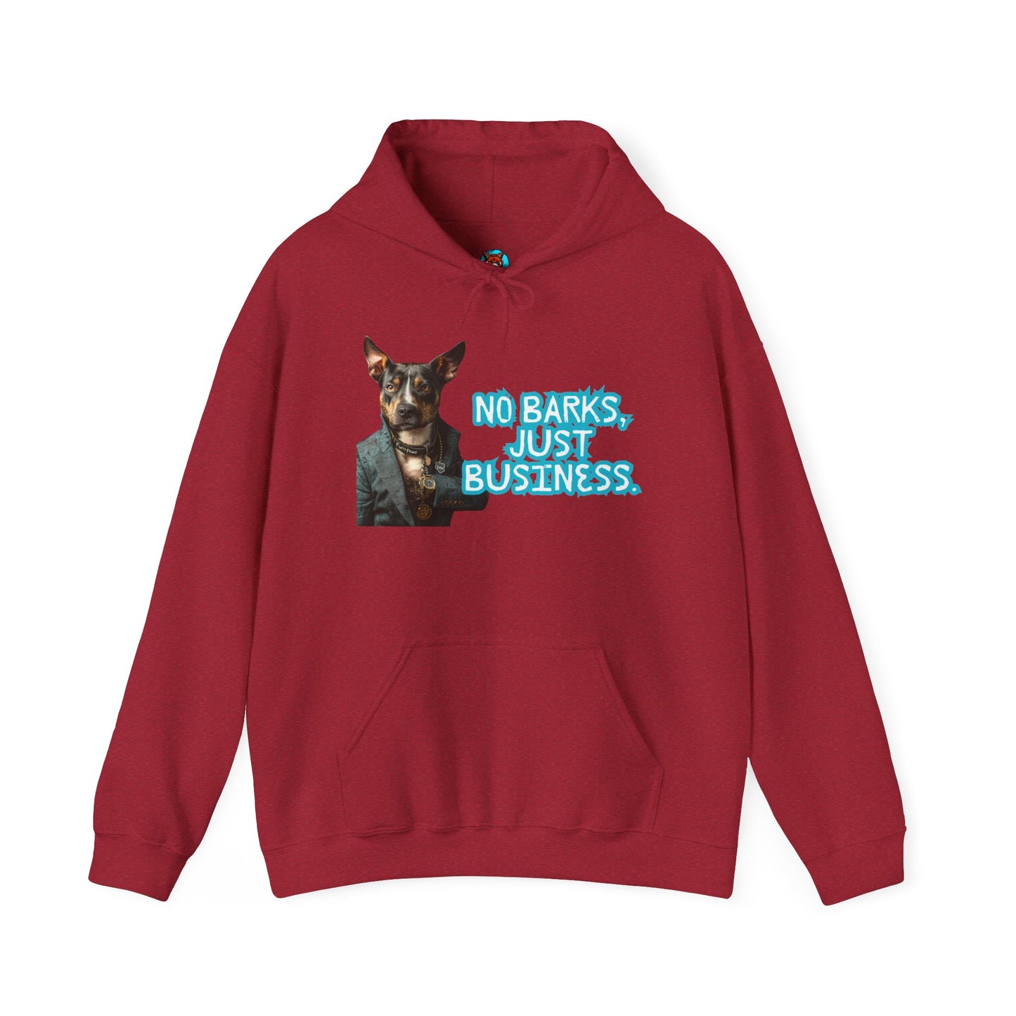 Funny Dog Business Unisex Hoodie - No Barks, Just Business