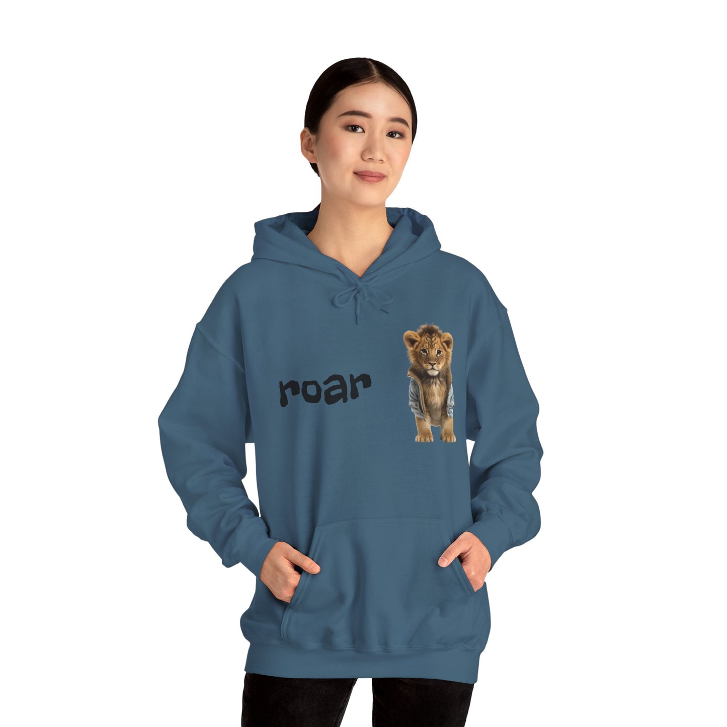Roar Lion Unisex Hoodie - Heavy Blend™ Sweatshirt for Animal Lovers