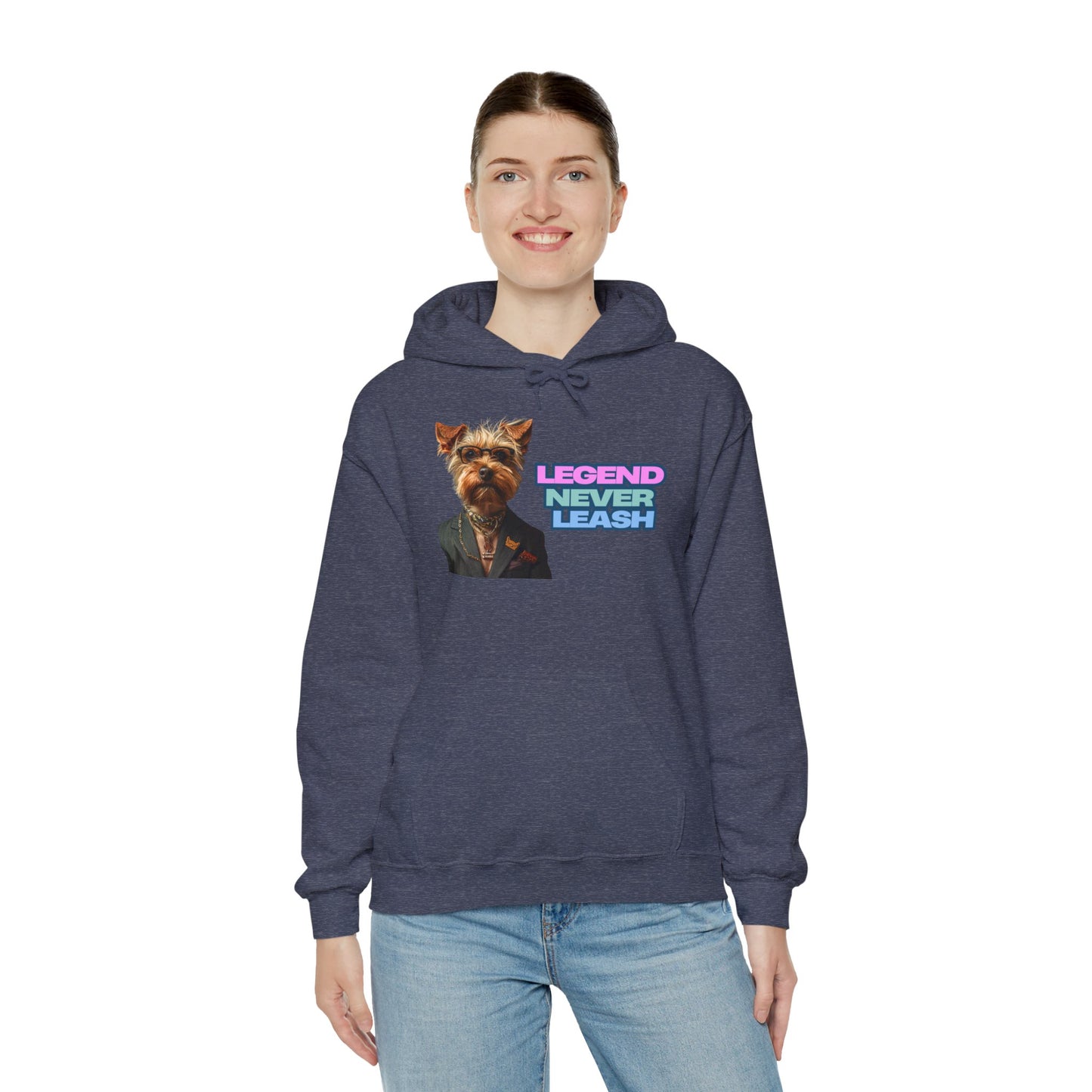 Legend Never Leash Pet Lover Hoodie - Unisex Heavy Blend Sweatshirt