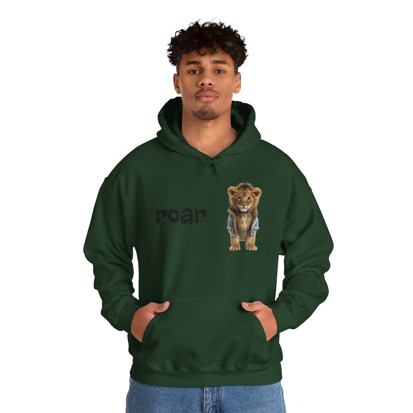 Roar Lion Unisex Hoodie - Heavy Blend™ Sweatshirt for Animal Lovers