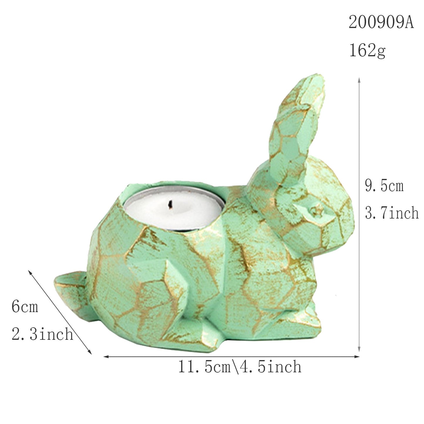 Easter Animal Resin Carved Snail Ornament – Decorative Candle Holder for Home & Party Decor