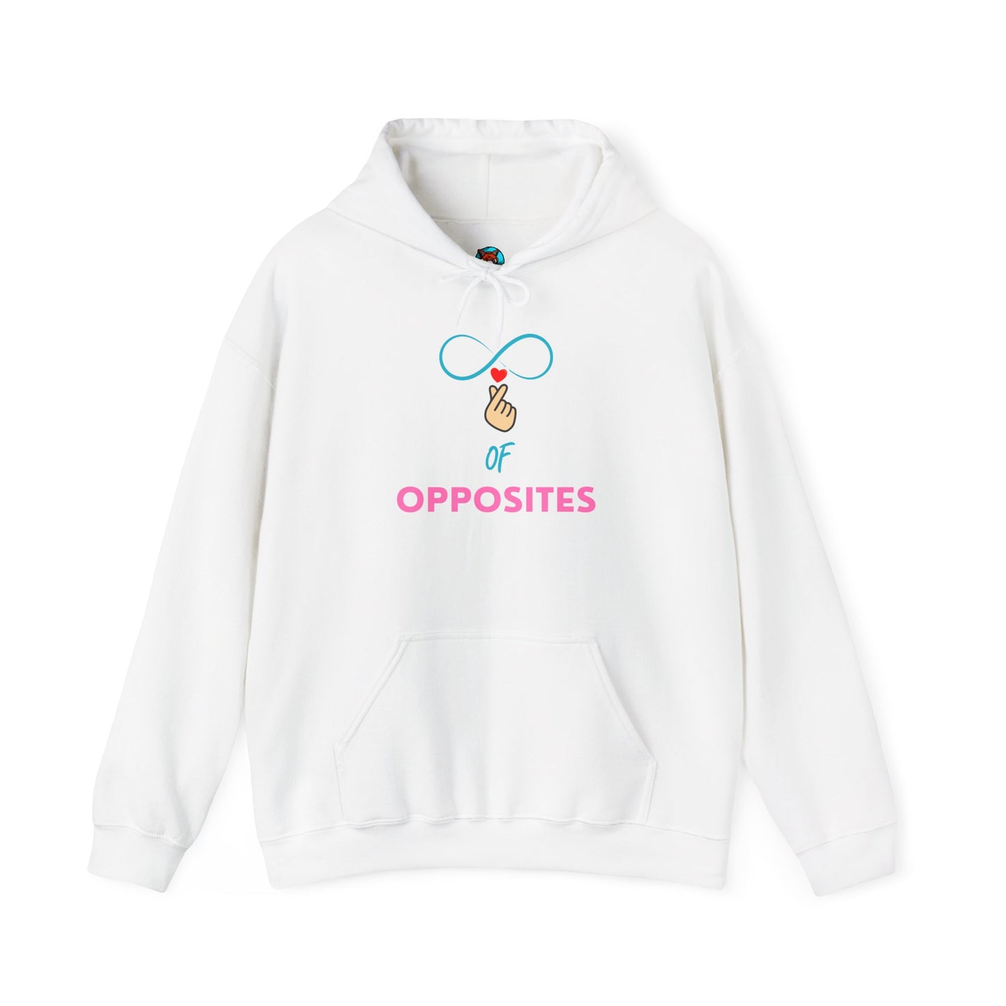 Unisex Heavy Blend™ Hooded Sweatshirt - 'OPPOSITES' Graphic Design