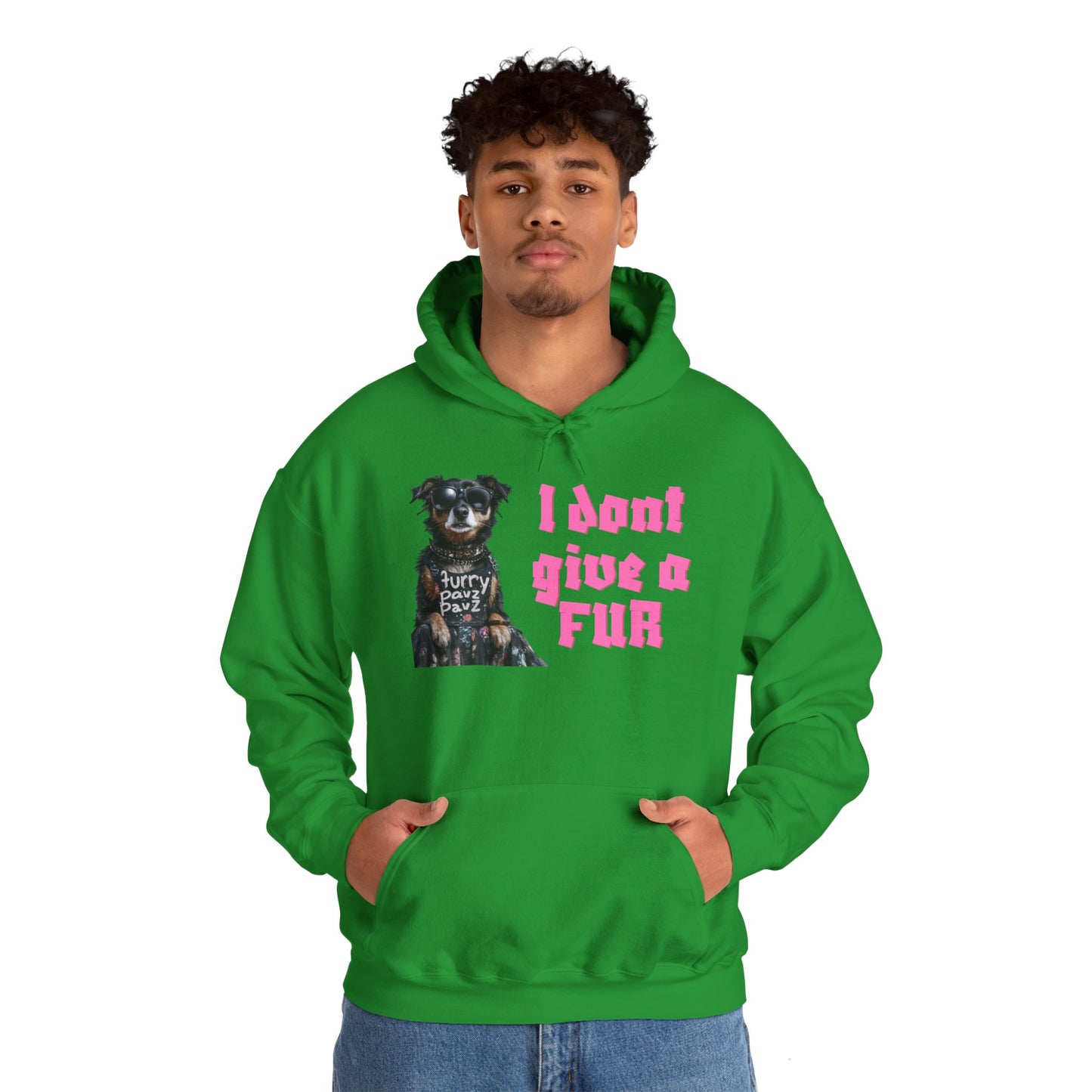 Funny Dog-Themed Unisex Hoodie - I Don’t Give a Fur