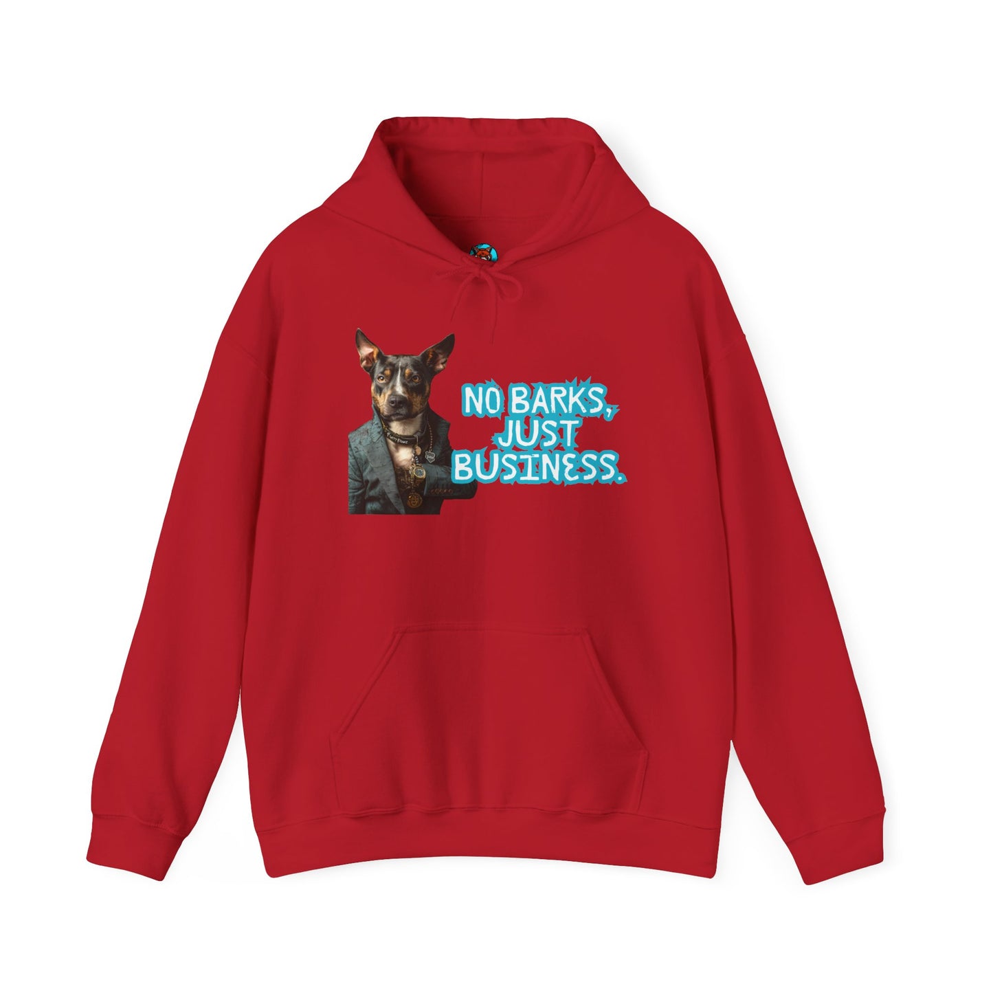 Funny Dog Business Unisex Hoodie - No Barks, Just Business