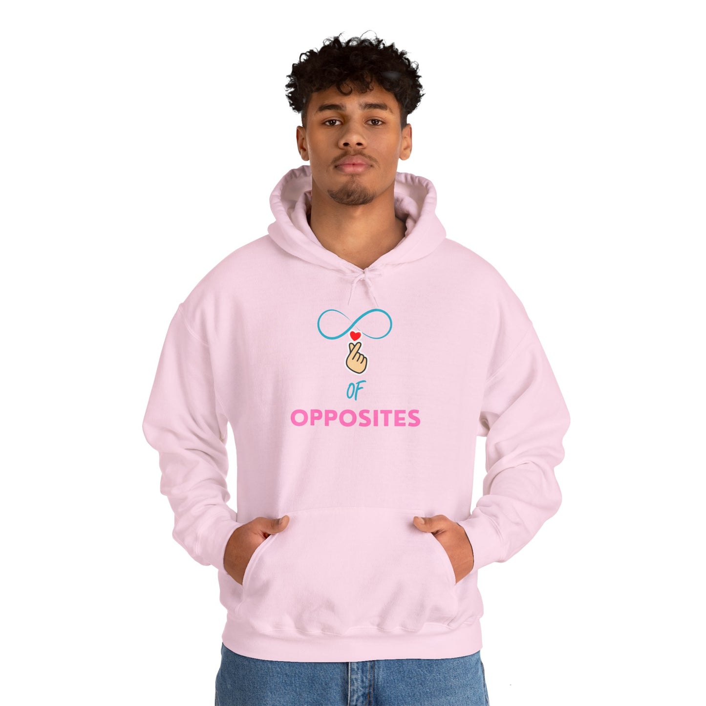 Unisex Heavy Blend™ Hooded Sweatshirt - 'OPPOSITES' Graphic Design