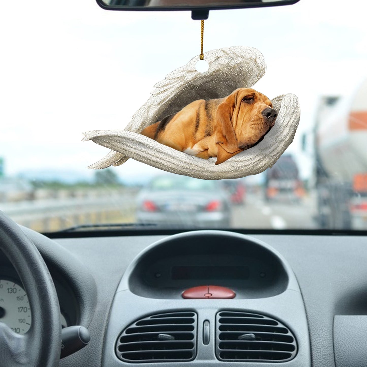Dog Angel Car Pendant – Acrylic Hanging Ornament for Doors & Home Decor
