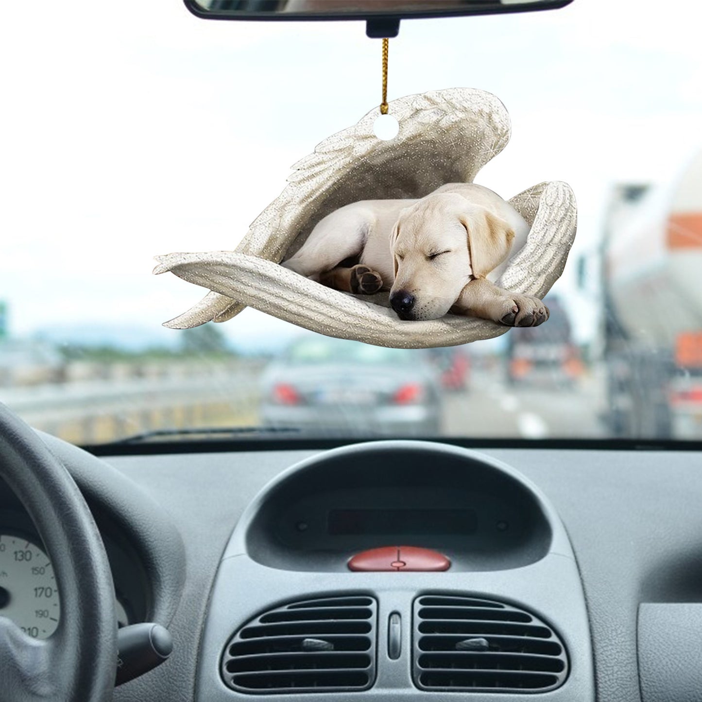 Dog Angel Car Pendant – Acrylic Hanging Ornament for Doors & Home Decor