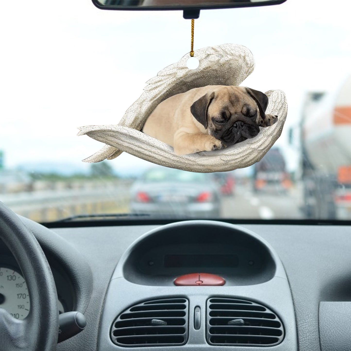 Dog Angel Car Pendant – Acrylic Hanging Ornament for Doors & Home Decor