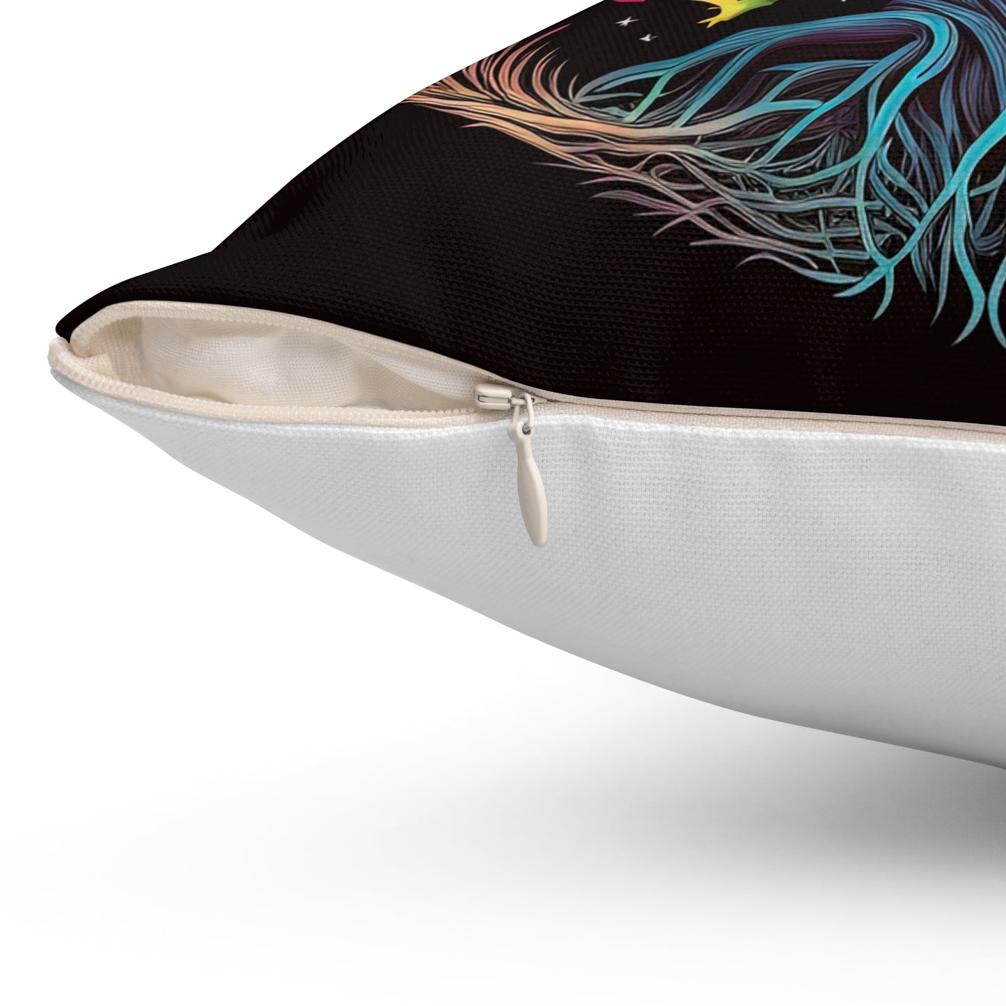 Vibrant Tree of Life Pillow - Colorful Boho Home Decor