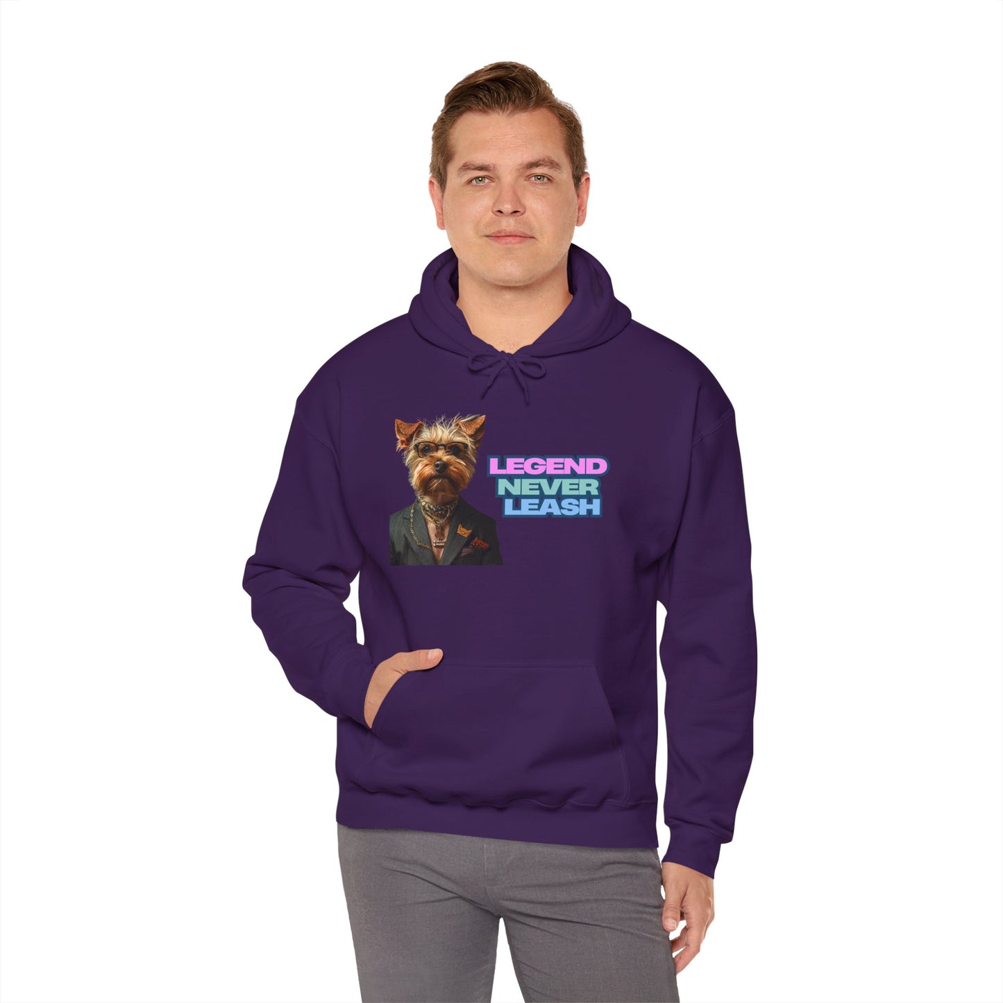Legend Never Leash Pet Lover Hoodie - Unisex Heavy Blend Sweatshirt