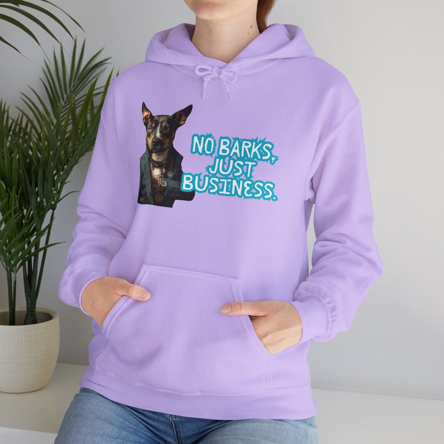 Funny Dog Business Unisex Hoodie - No Barks, Just Business