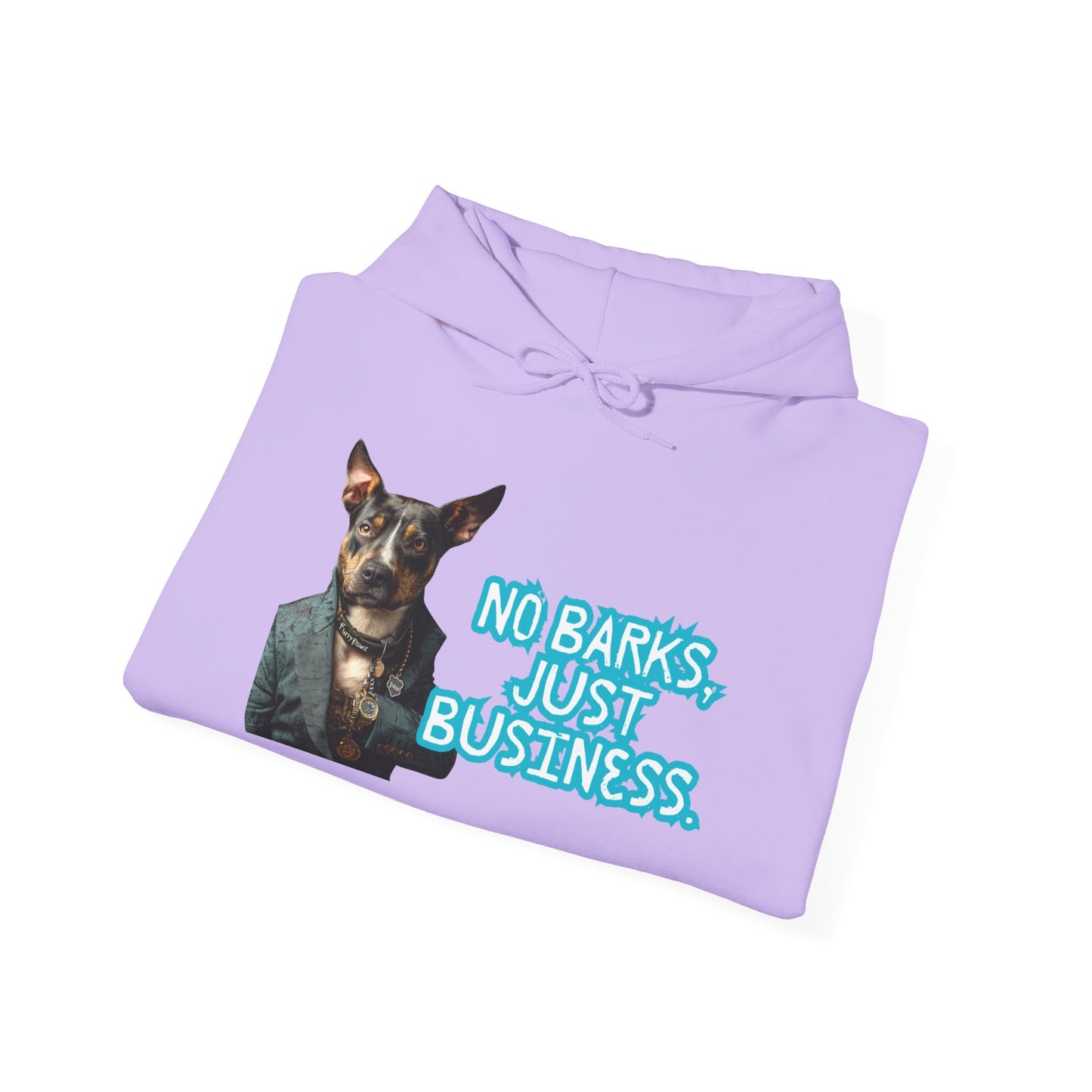 Funny Dog Business Unisex Hoodie - No Barks, Just Business