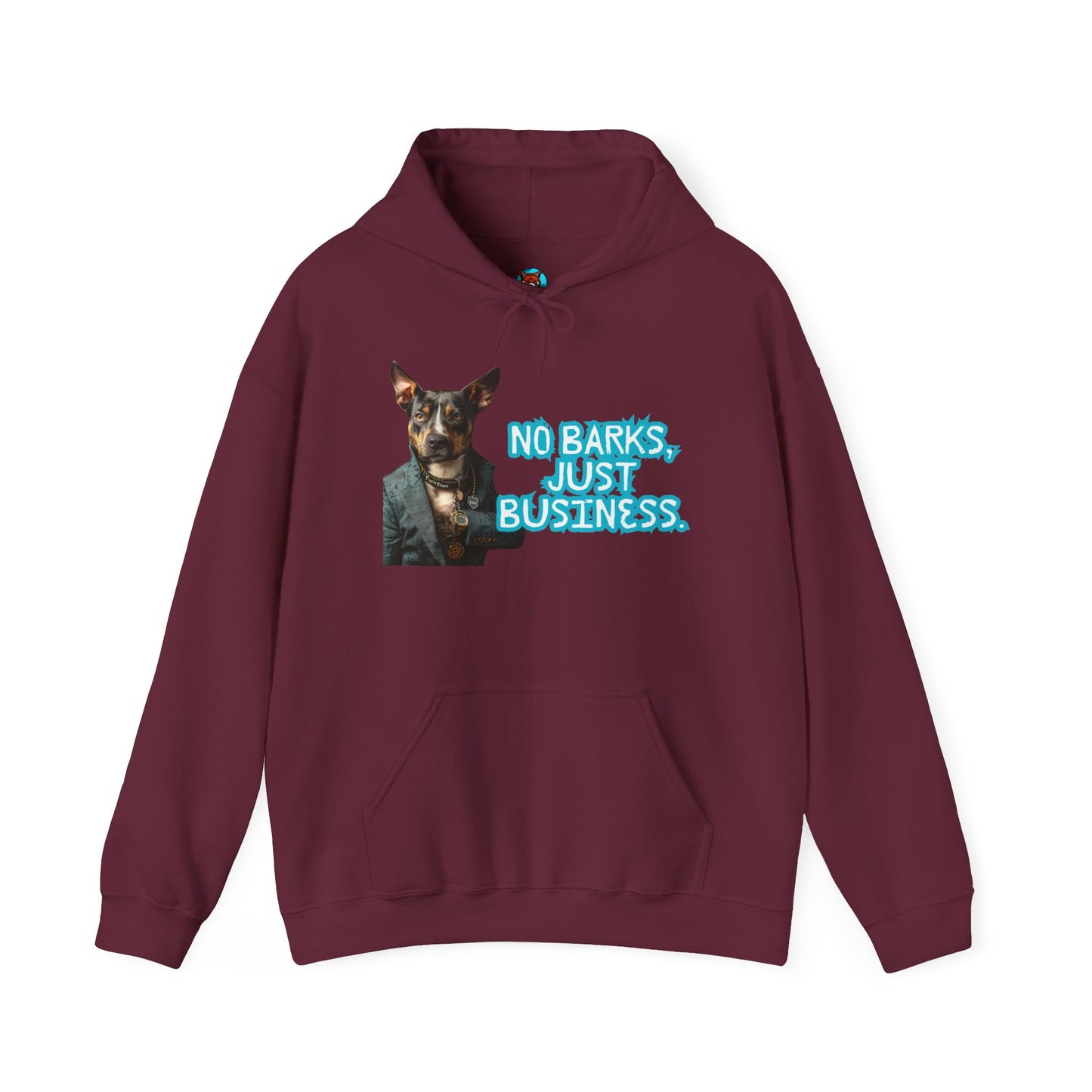 Funny Dog Business Unisex Hoodie - No Barks, Just Business