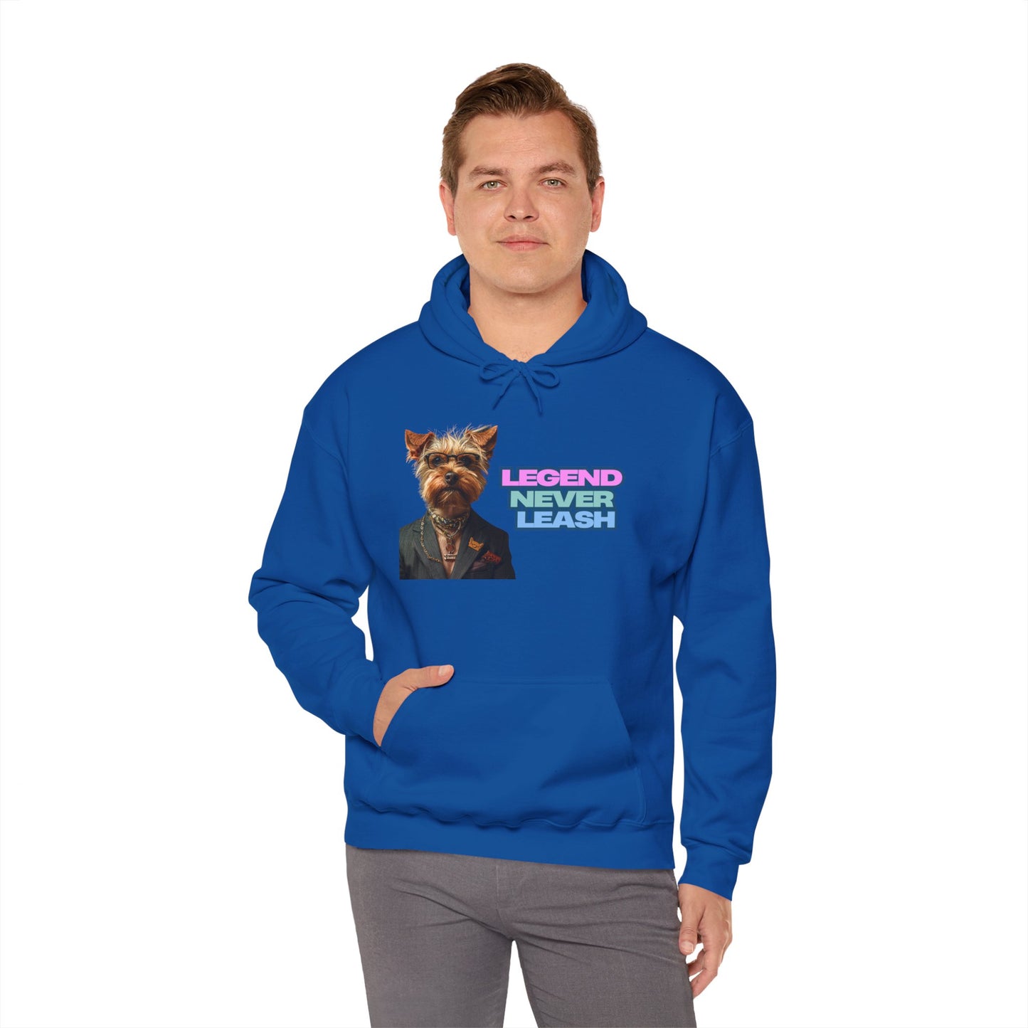 Legend Never Leash Pet Lover Hoodie - Unisex Heavy Blend Sweatshirt