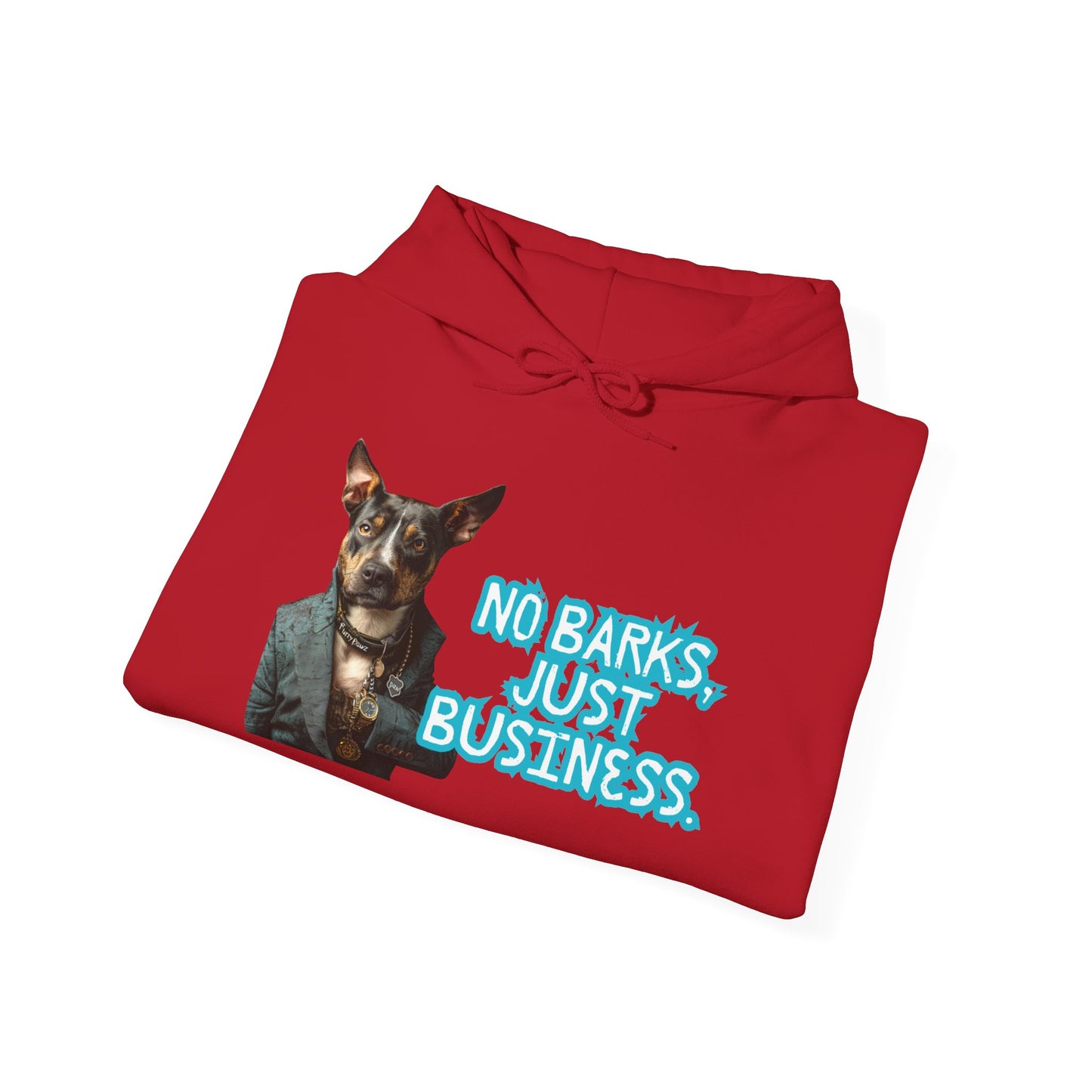 Funny Dog Business Unisex Hoodie - No Barks, Just Business