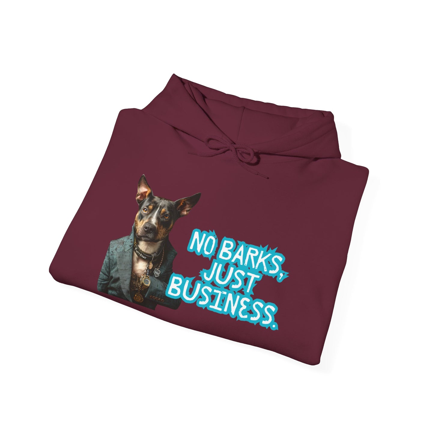Funny Dog Business Unisex Hoodie - No Barks, Just Business