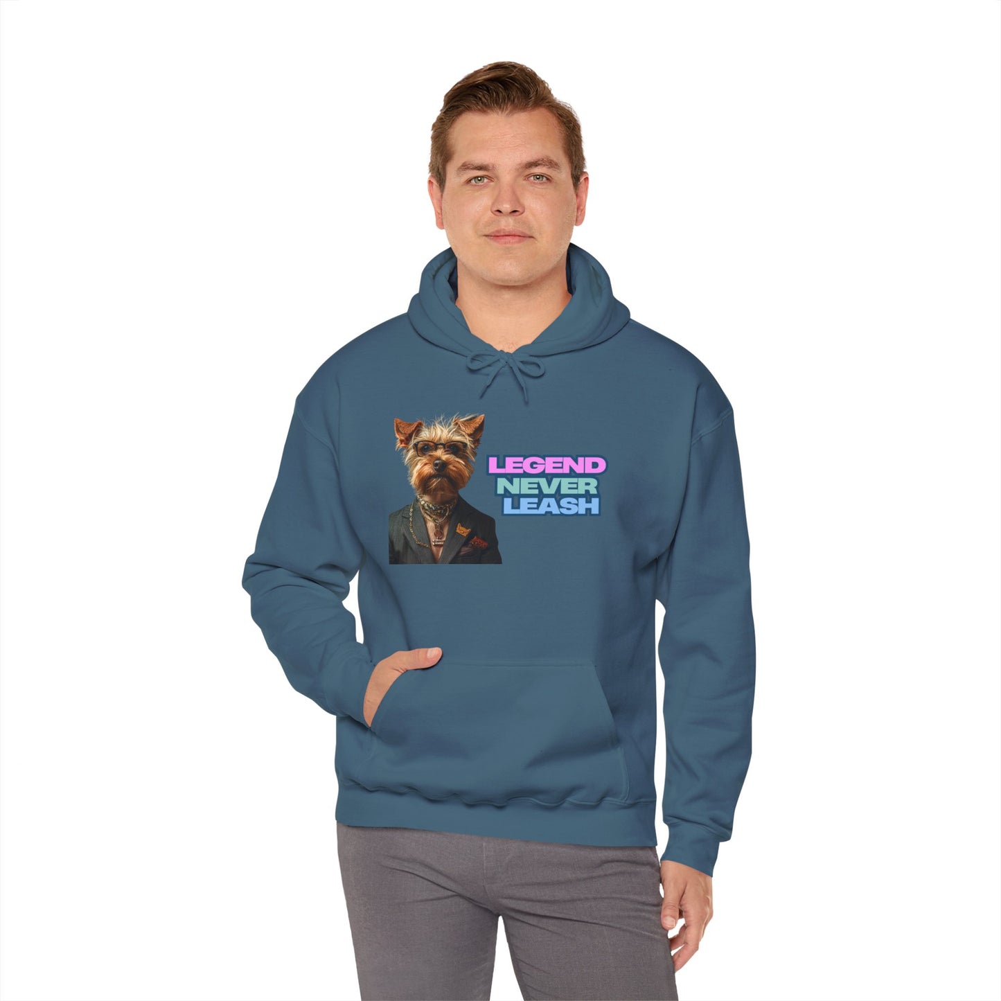 Legend Never Leash Pet Lover Hoodie - Unisex Heavy Blend Sweatshirt