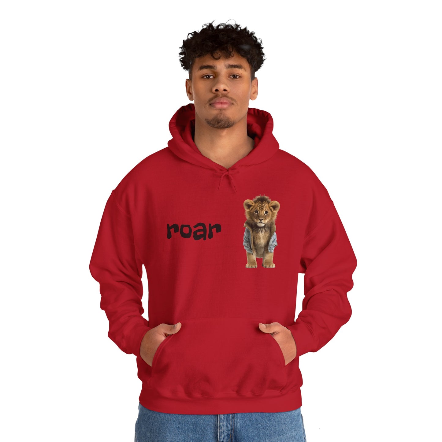 Roar Lion Unisex Hoodie - Heavy Blend™ Sweatshirt for Animal Lovers