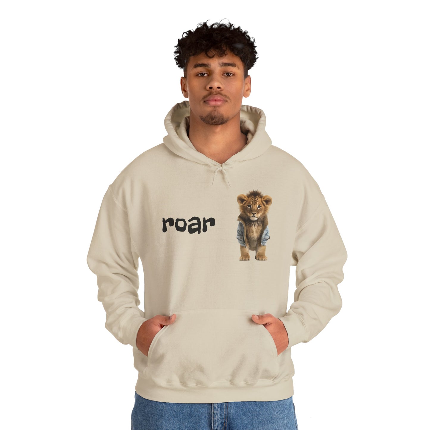 Roar Lion Unisex Hoodie - Heavy Blend™ Sweatshirt for Animal Lovers