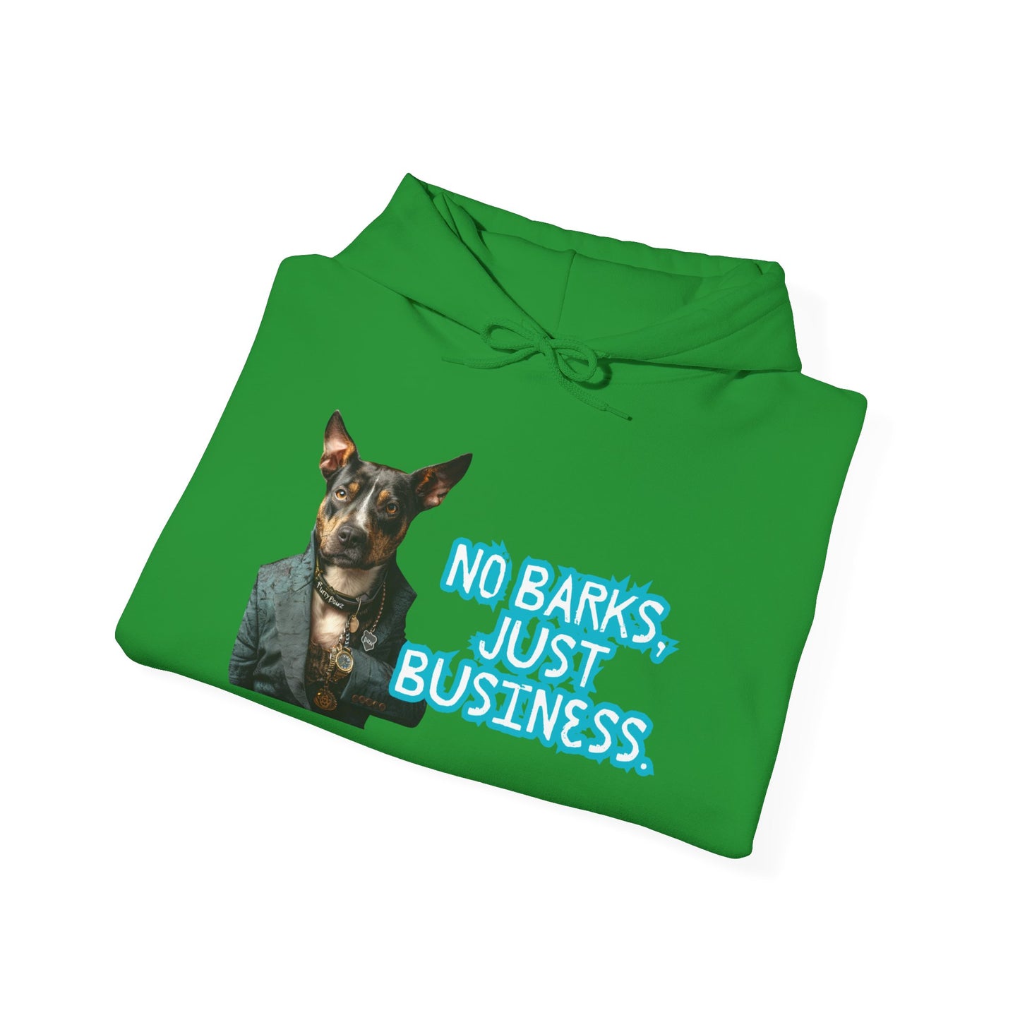 Funny Dog Business Unisex Hoodie - No Barks, Just Business