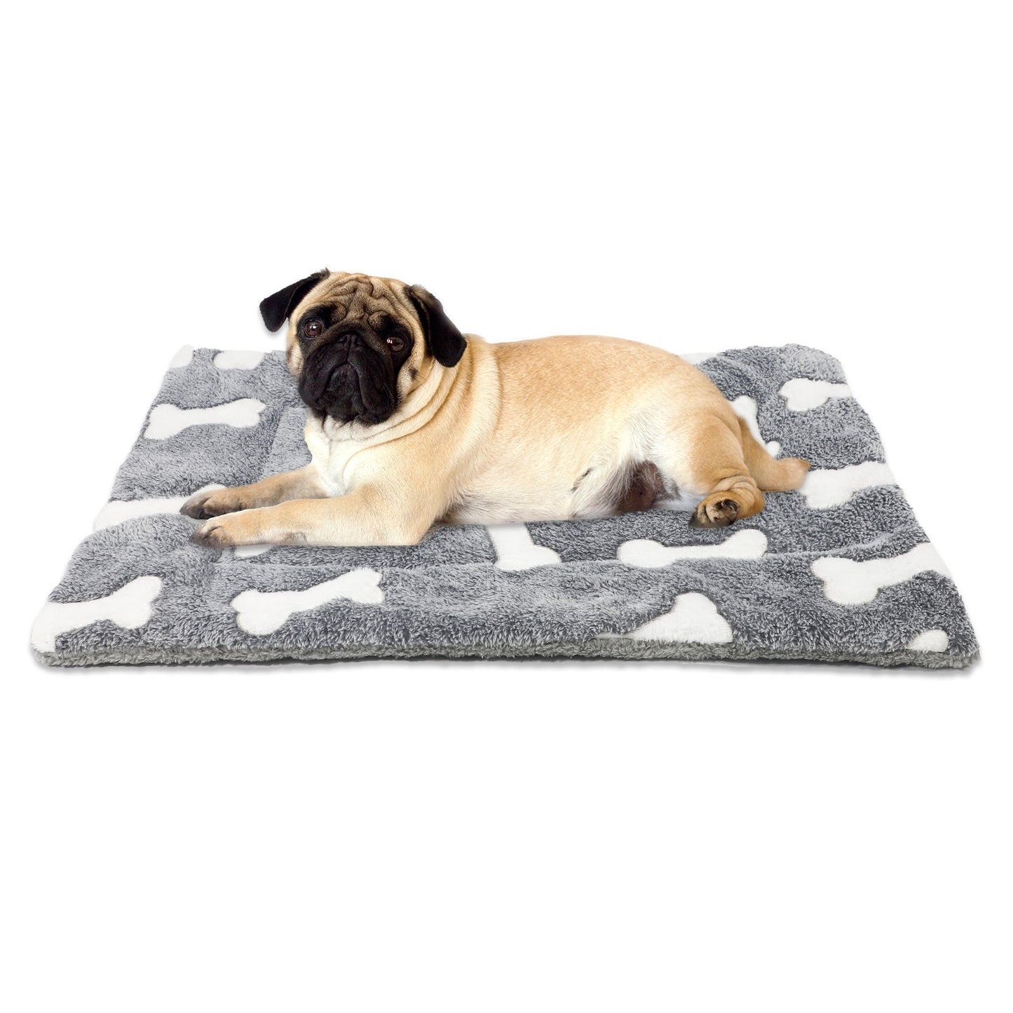 Self-Warming Reversible Pet Bed Mat for Dogs & Cats – Soft, Washable Crate Pad