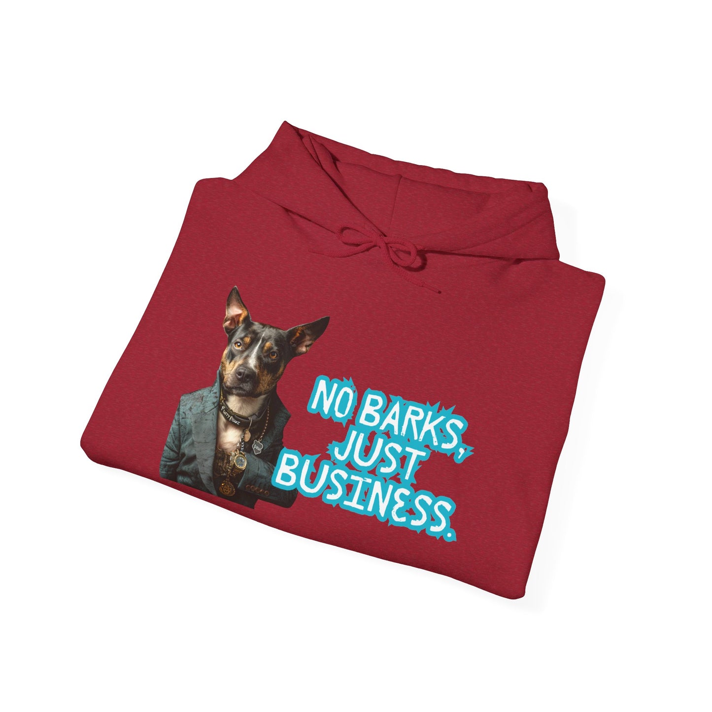 Funny Dog Business Unisex Hoodie - No Barks, Just Business
