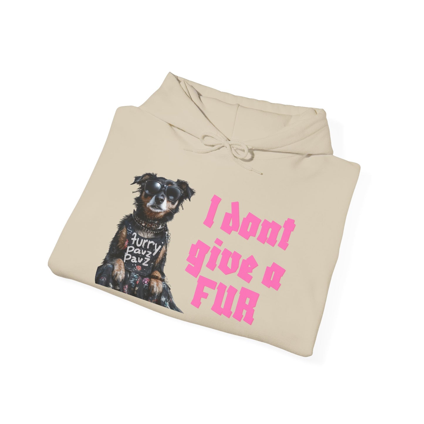 Funny Dog-Themed Unisex Hoodie - I Don’t Give a Fur