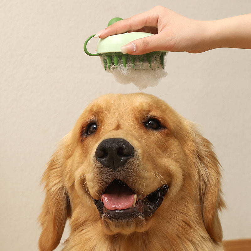 Soft Silicone Pets Hair Remover Comb Handheld Bath Shower Hair Shampoo Massage Brush