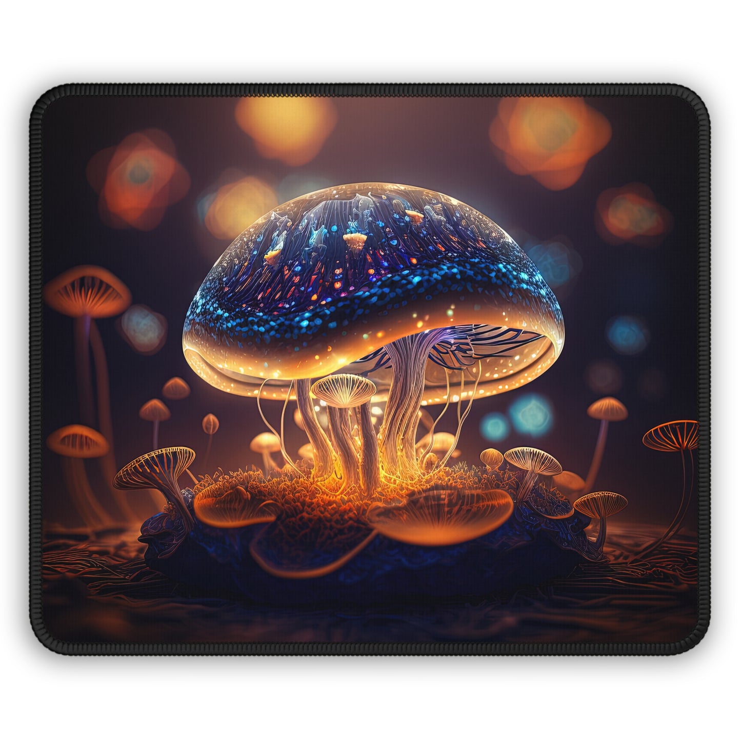 Enchanted Mushroom Gaming Mouse Pad - Vibrant, Luminous Design for Gamers