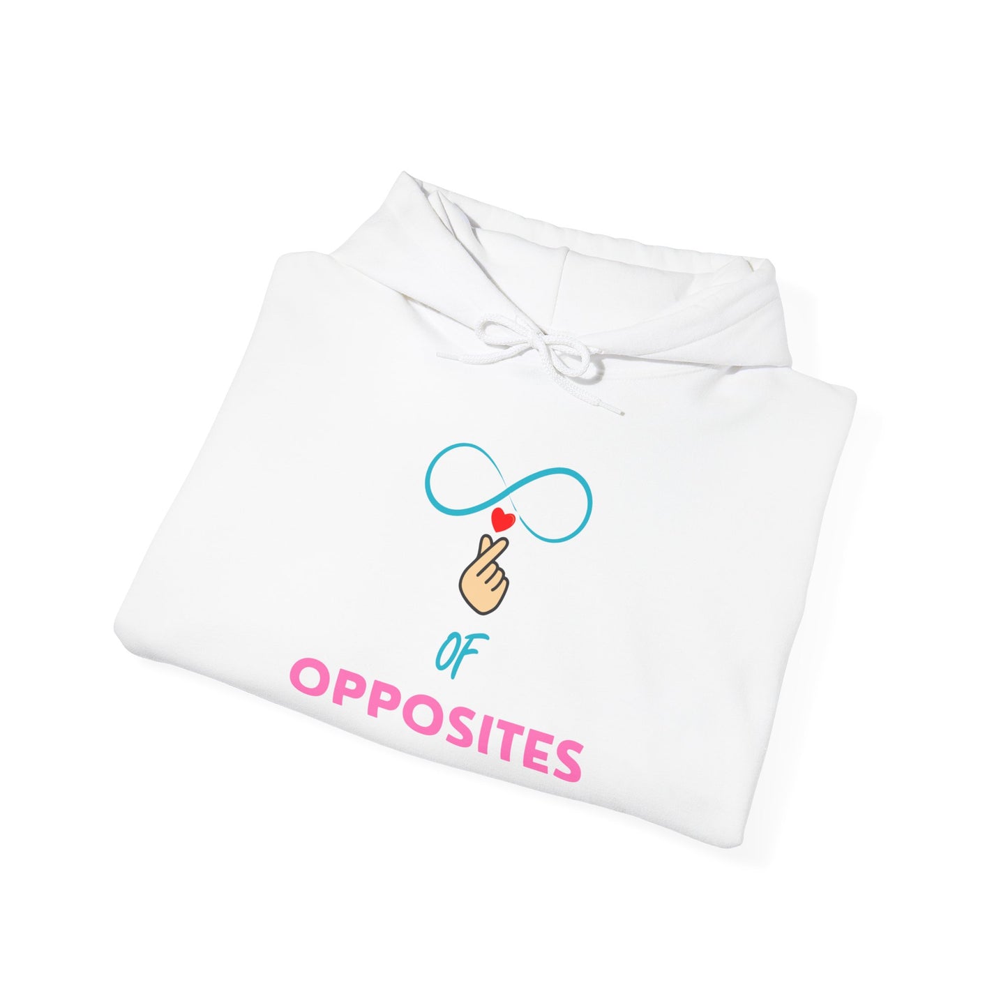 Unisex Heavy Blend™ Hooded Sweatshirt - 'OPPOSITES' Graphic Design
