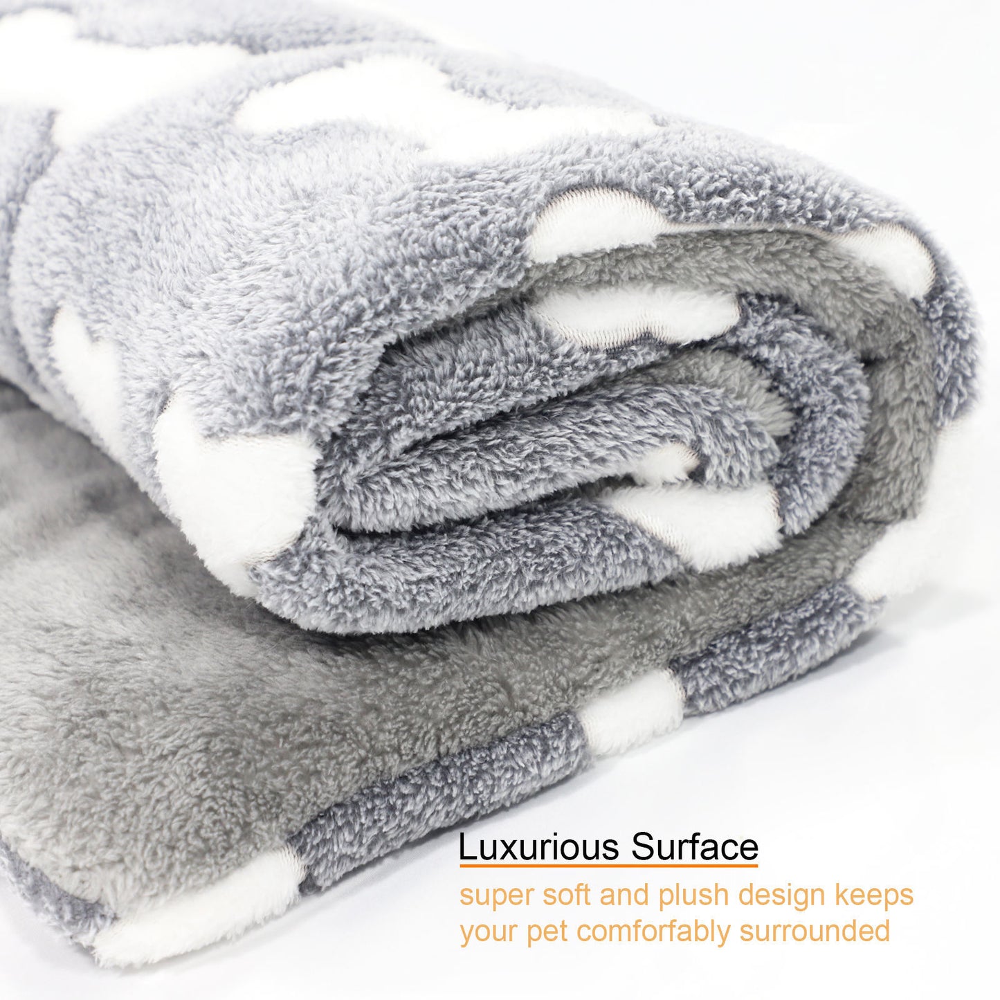 Self-Warming Reversible Pet Bed Mat for Dogs & Cats – Soft, Washable Crate Pad