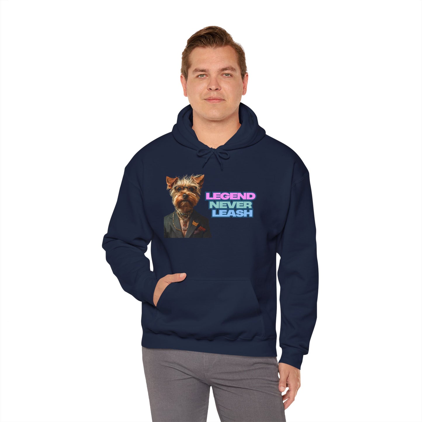 Legend Never Leash Pet Lover Hoodie - Unisex Heavy Blend Sweatshirt