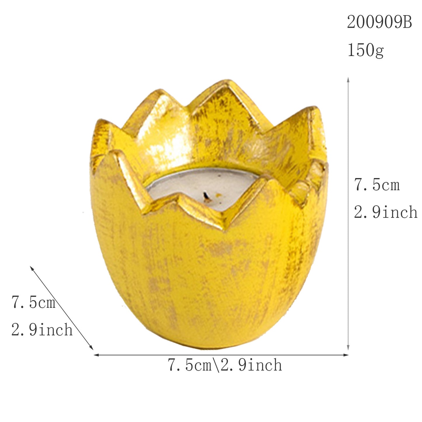 Easter Animal Resin Carved Snail Ornament – Decorative Candle Holder for Home & Party Decor