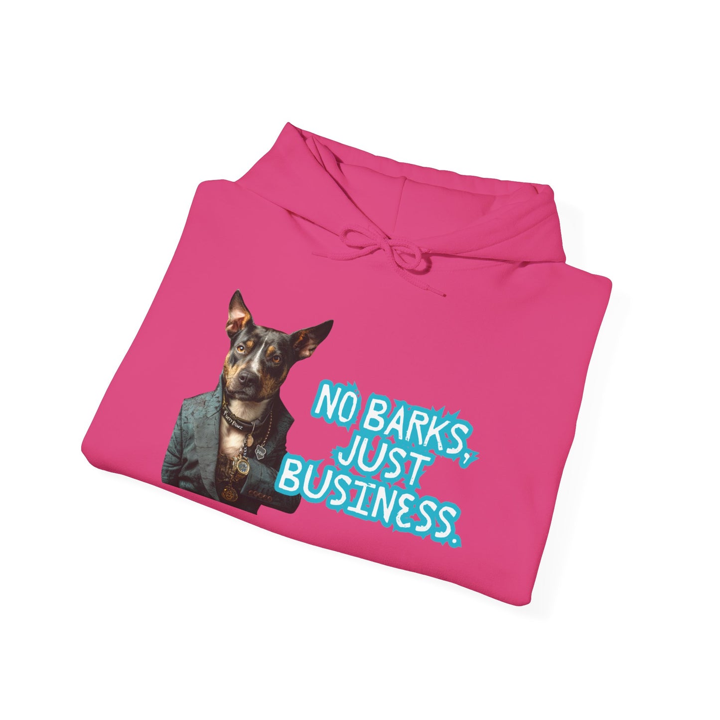 Funny Dog Business Unisex Hoodie - No Barks, Just Business