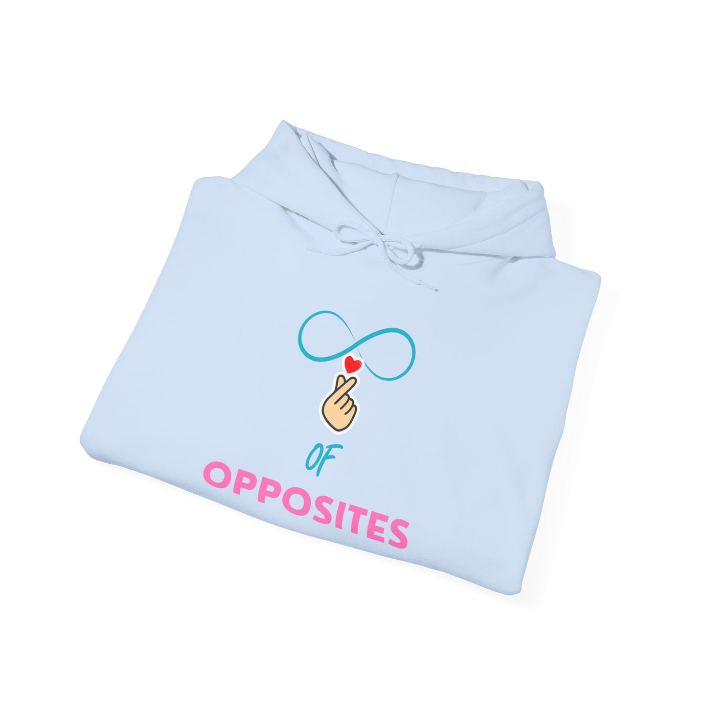 Unisex Heavy Blend™ Hooded Sweatshirt - 'OPPOSITES' Graphic Design