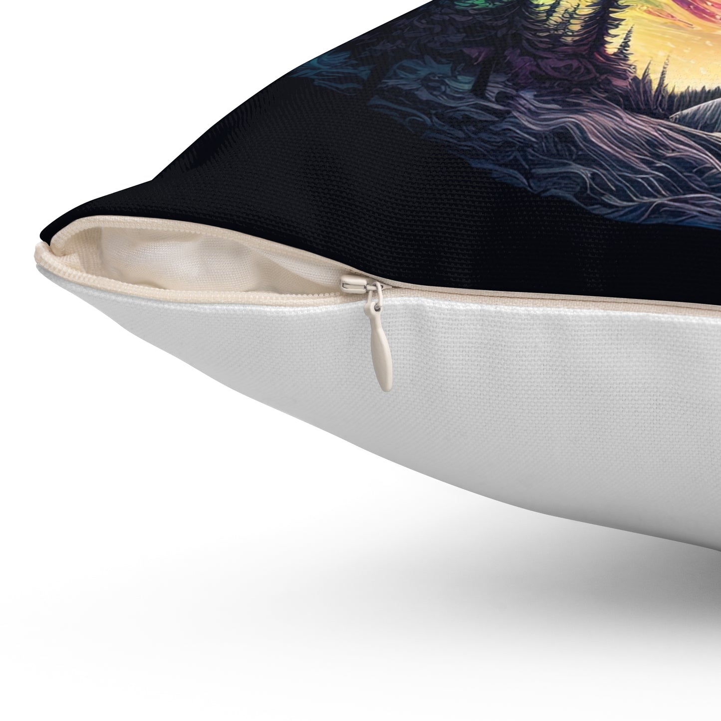 Pillow - Dreamy Sky Forest Trippy Picture Design
