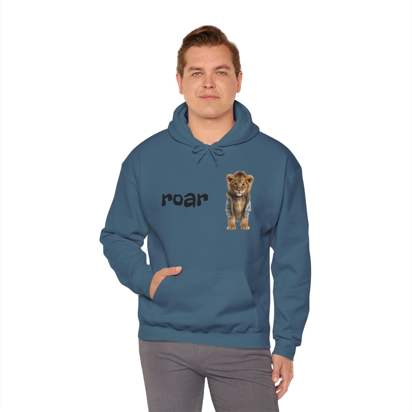 Roar Lion Unisex Hoodie - Heavy Blend™ Sweatshirt for Animal Lovers