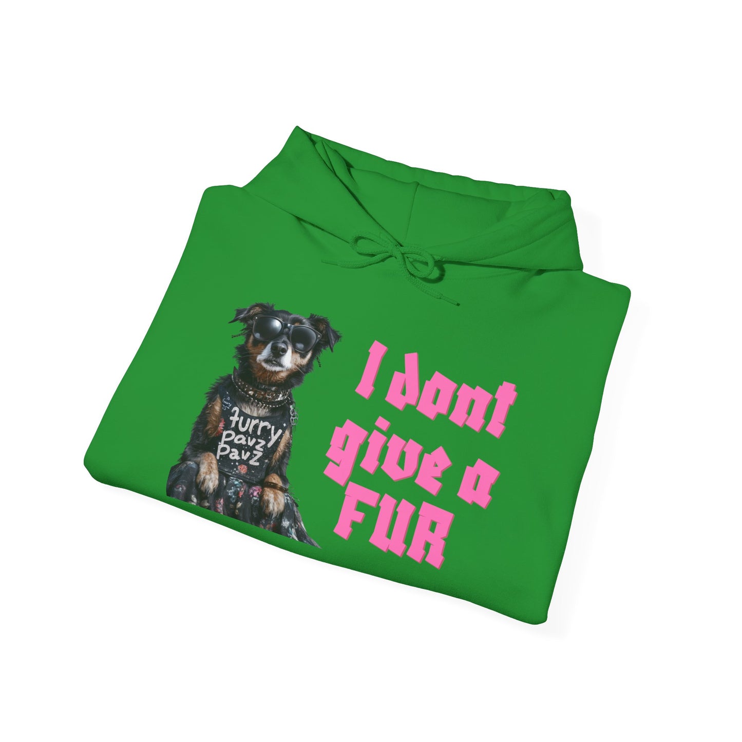 Funny Dog-Themed Unisex Hoodie - I Don’t Give a Fur