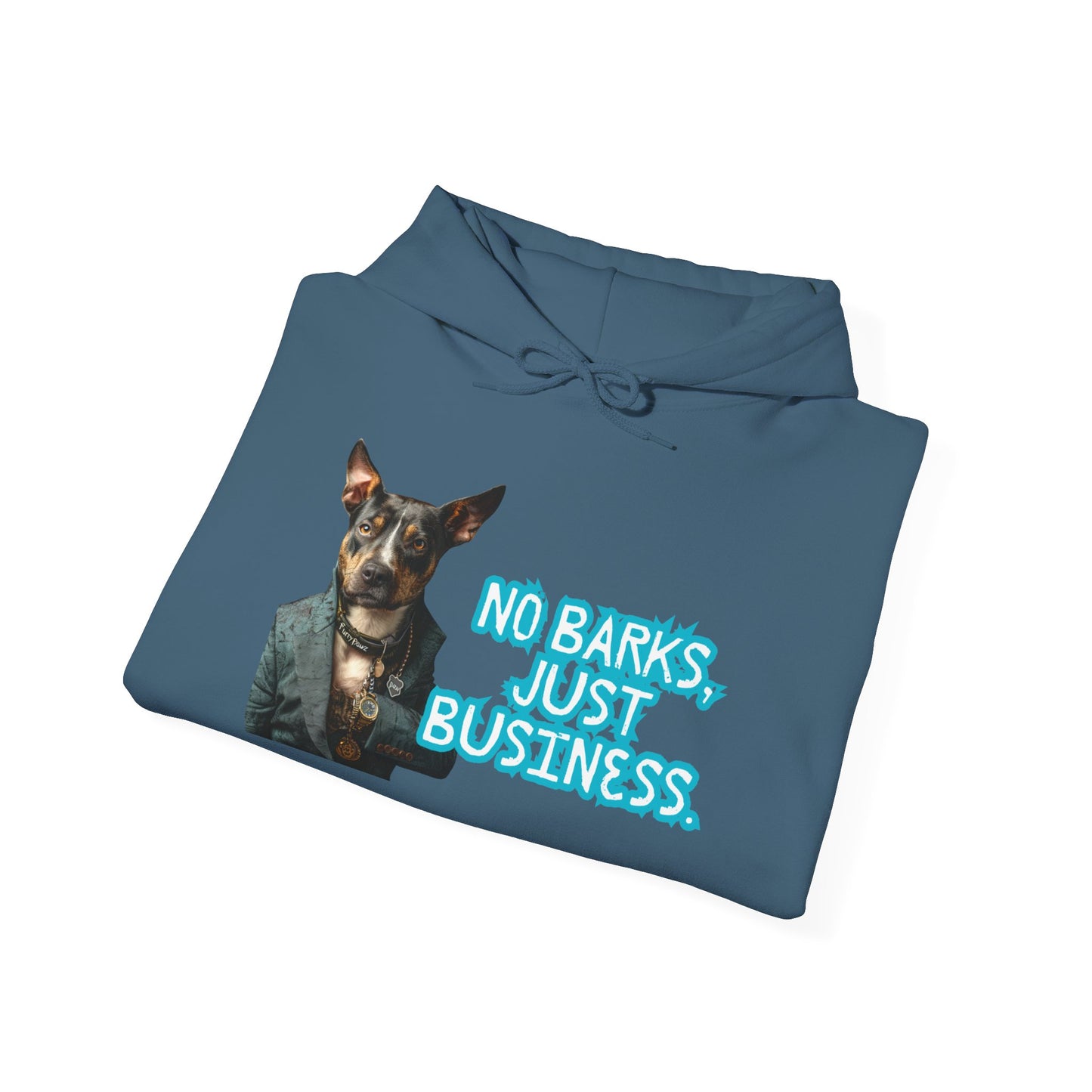Funny Dog Business Unisex Hoodie - No Barks, Just Business