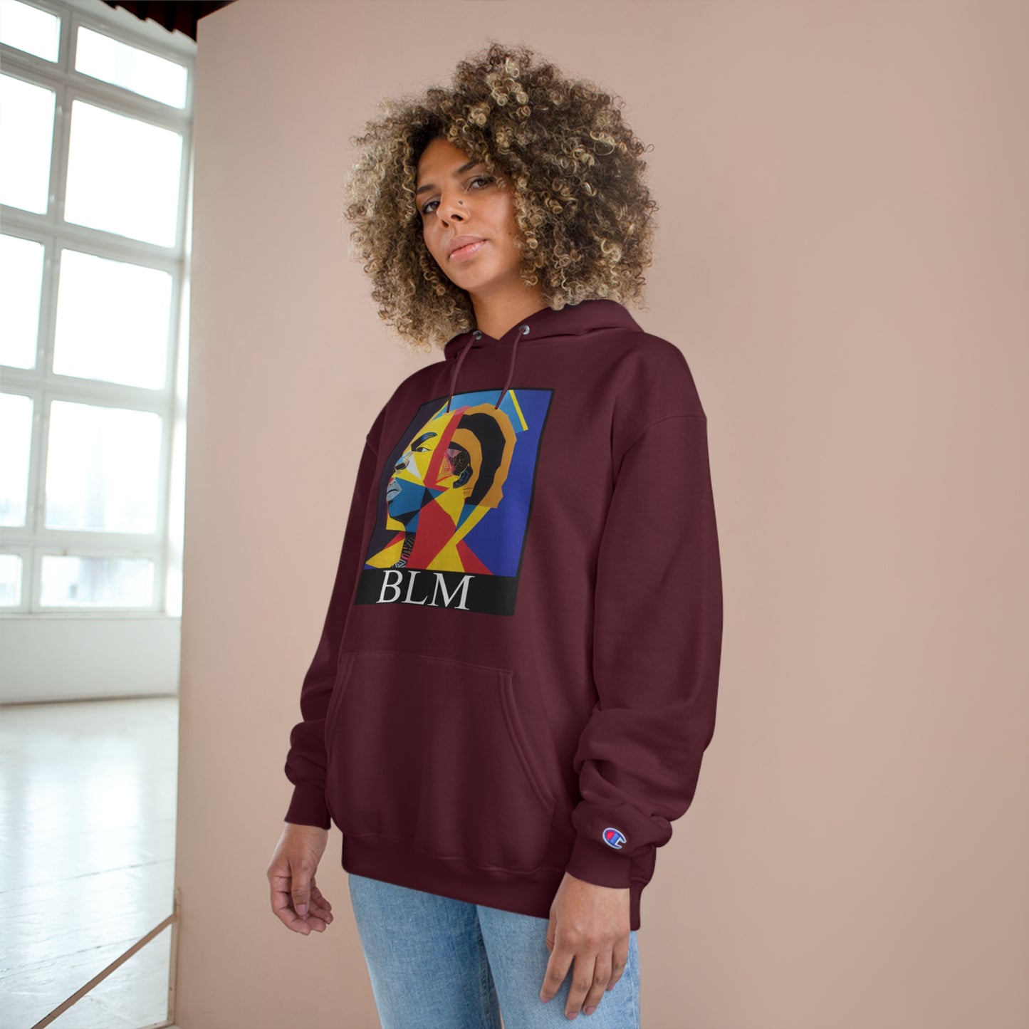 Champion Hoodie - Black Lives Matter Abstract Art Hoodie
