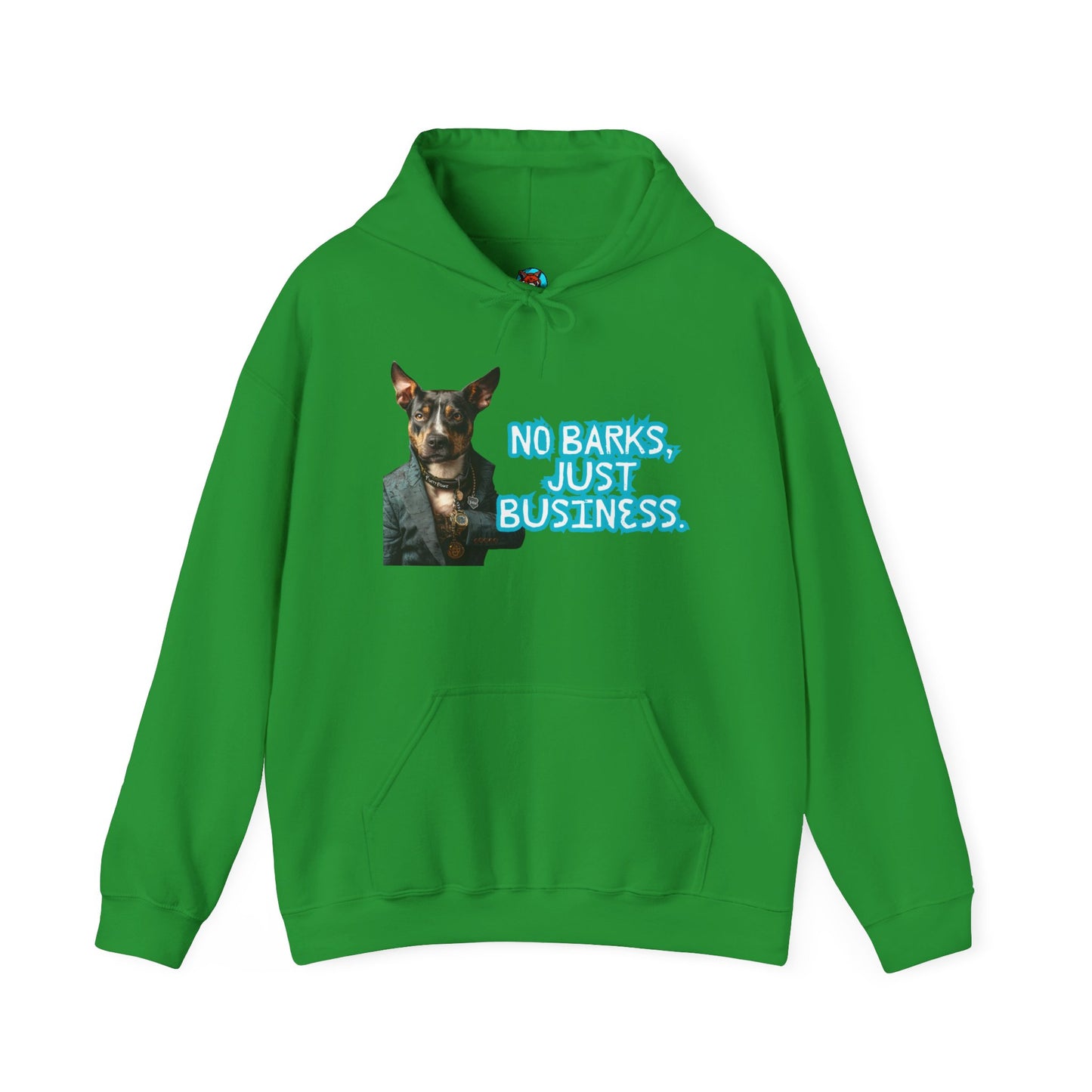 Funny Dog Business Unisex Hoodie - No Barks, Just Business