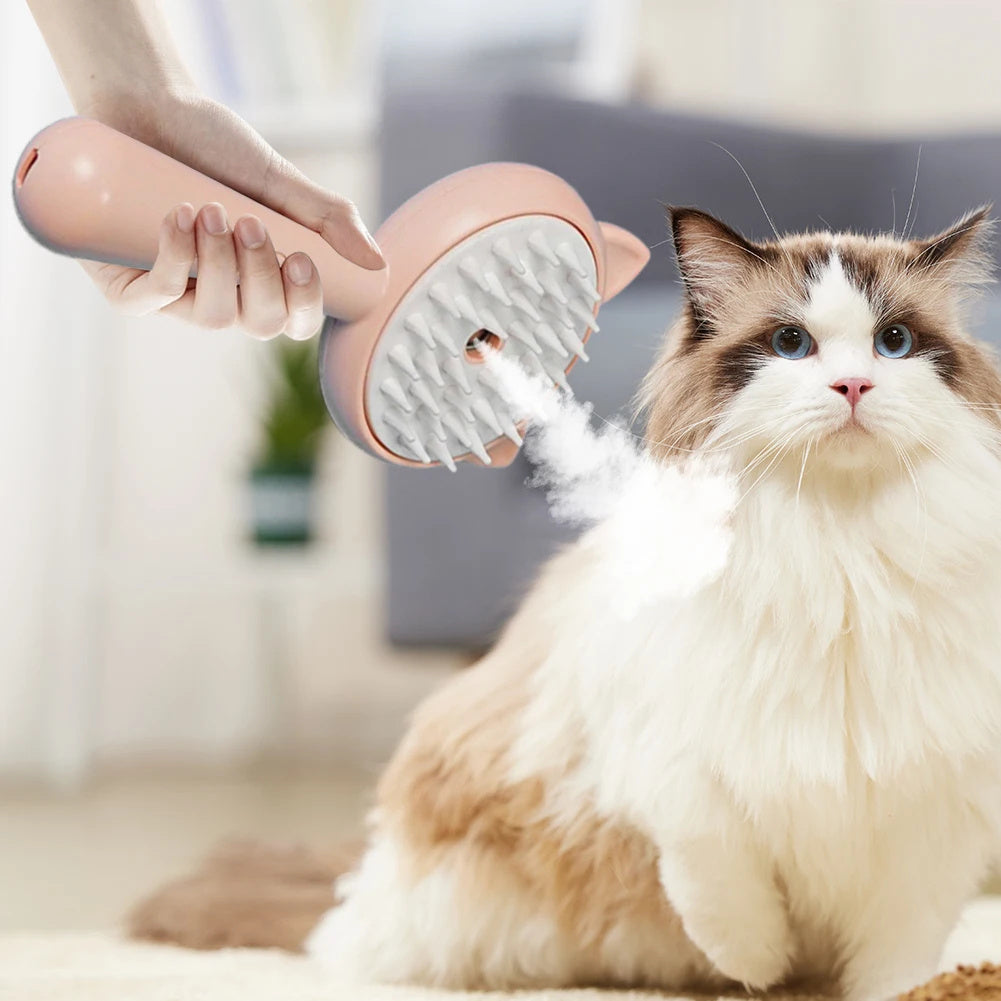 Hair Cleaning Brush With Mist Multifunctional Cat Grooming Brush Rechargeable Fast delivery