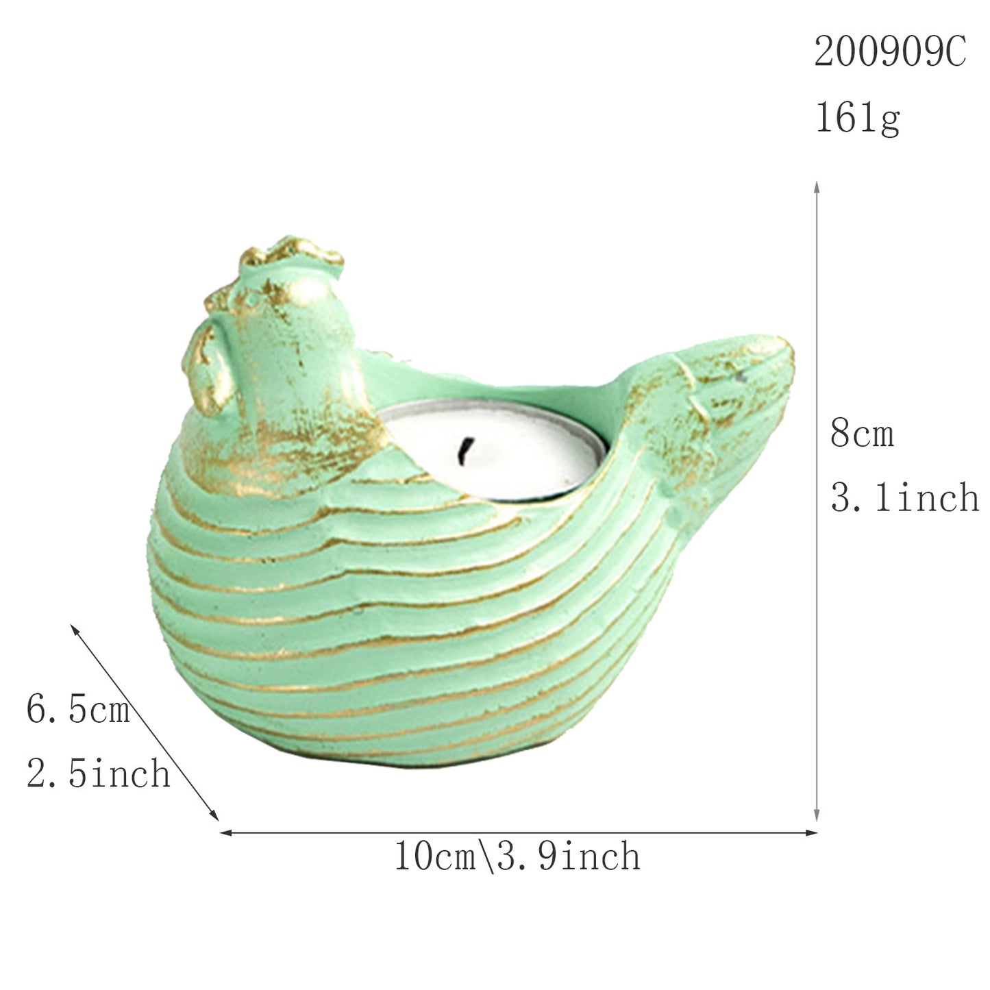 Easter Animal Resin Carved Snail Ornament – Decorative Candle Holder for Home & Party Decor